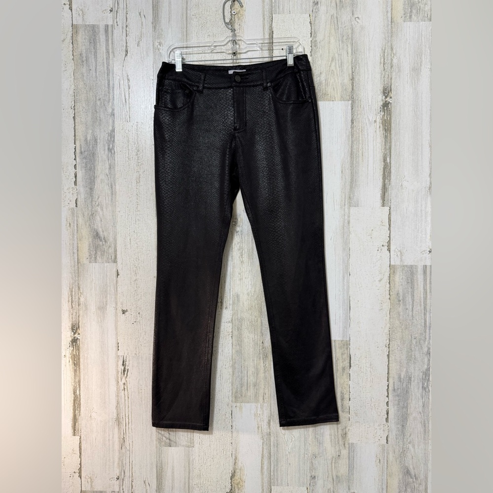 Eric Black Reptile Textured Women's Jeans